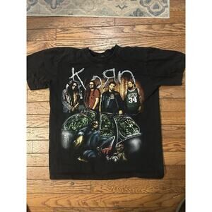 Vintage Korn T-shirt Rock Chang Medium Thai Boot Y2K